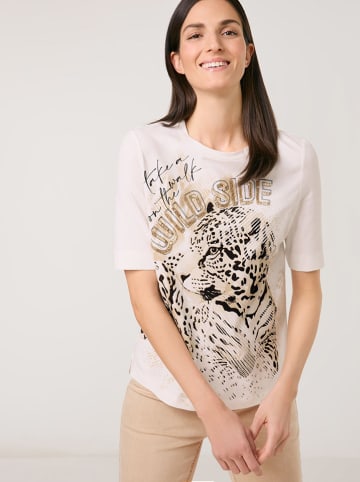 Gerry Weber Koszulka w kolorze kremowo-beżowo-czarnym