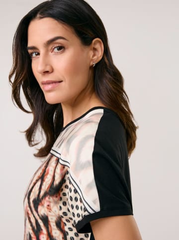 Gerry Weber Koszulka w kolorze czarno-beżowo-jasnobrązowym