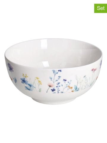 Tognana Miski (6 szt.) w kolorze białym ze wzorem - Ø 14 cm