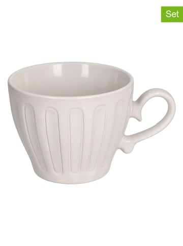 Tognana 6er-Set: Jumbotassen in Creme - 470 ml
