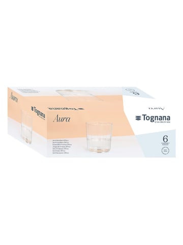 Tognana 6er-Set: Gläser "Aura" in Transparent - 370 ml