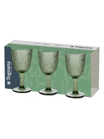 Tognana 3er-Set: Gläser "Davor" in Grün - 250 ml