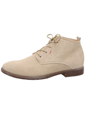 Think! Leder-Ankle-Boots in Beige