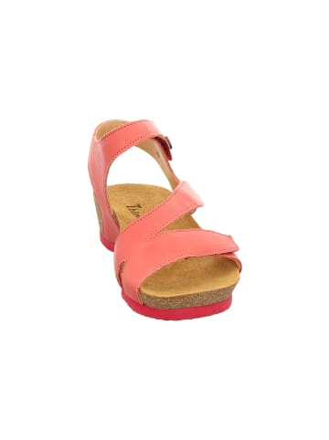 Think! Leren sleehaksandalen lichtroze