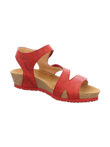 Think! Leder-Sandalen in Rot