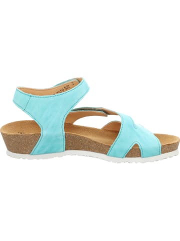 Think! Leren sandalen turquoise