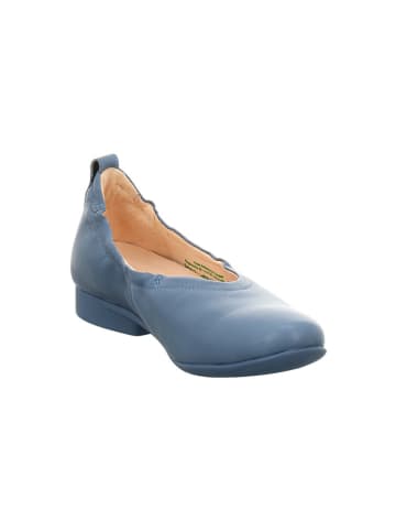 Think! Leder-Ballerinas in Blau