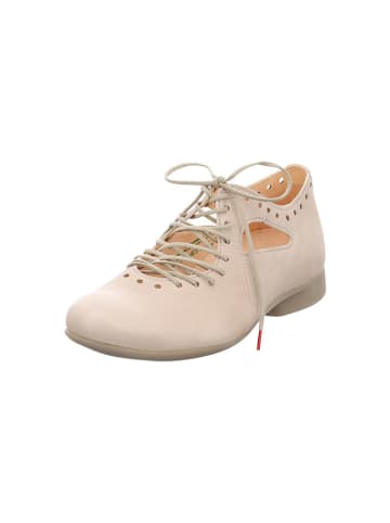 Think! Leren veterschoenen beige