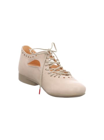 Think! Leren veterschoenen beige