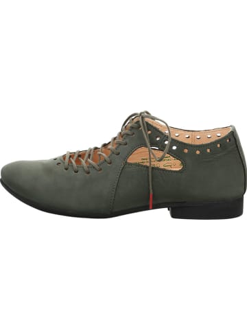 Think! Leren veterschoenen groen