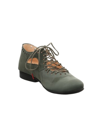 Think! Leren veterschoenen groen