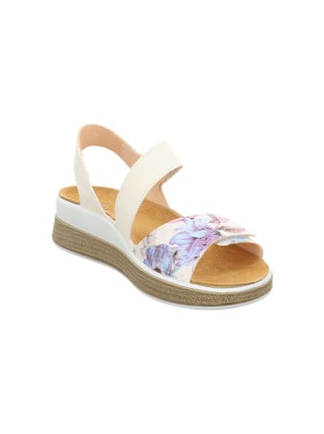 Think! Leren sandalen wit/paars