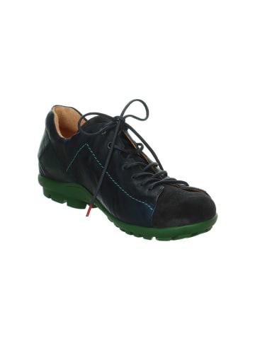 Think! Leren sneakers donkerblauw