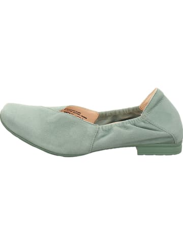 Think! Leder-Ballerinas in Grün