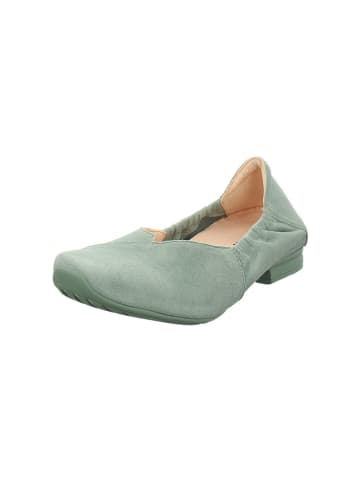Think! Leder-Ballerinas in Grün