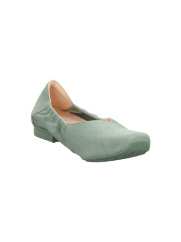 Think! Leder-Ballerinas in Grün