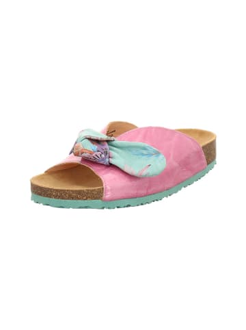 Think! Leder-Pantoletten in Rosa