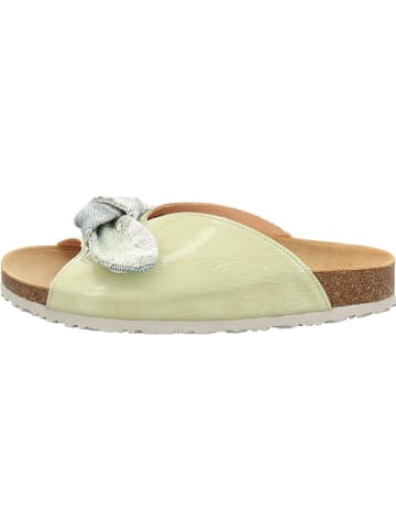 Think! Leren slippers groen