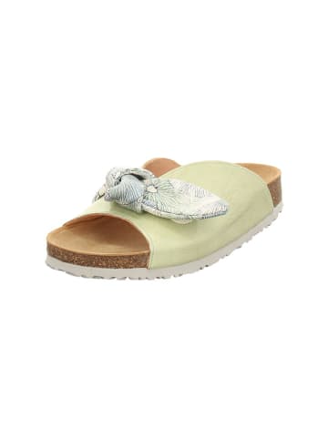 Think! Leren slippers groen