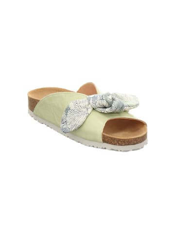 Think! Leren slippers groen