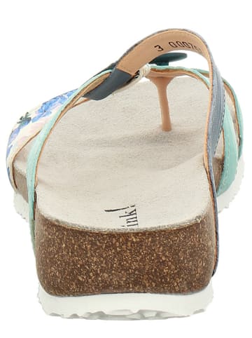 Think! Leder-Pantoletten in Bunt