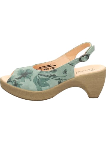 Think! Leren haksandalen groen