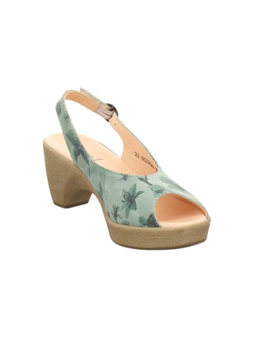 Think! Leren haksandalen groen