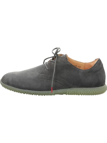 Think! Leren veterschoenen antraciet