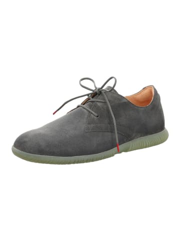 Think! Leren veterschoenen antraciet