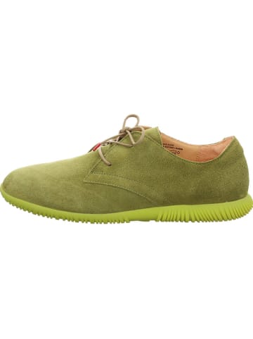 Think! Leren veterschoenen groen