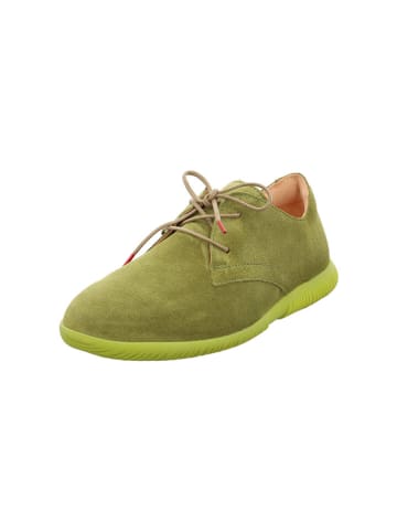 Think! Leren veterschoenen groen