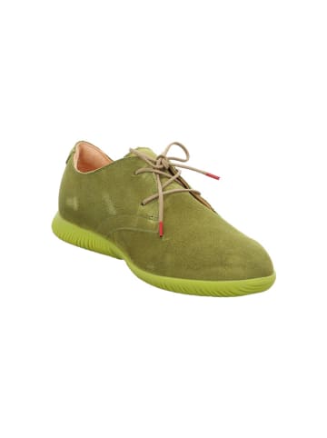 Think! Leren veterschoenen groen