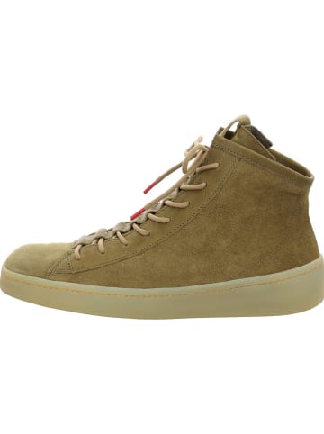 Think! Leren sneakers kaki