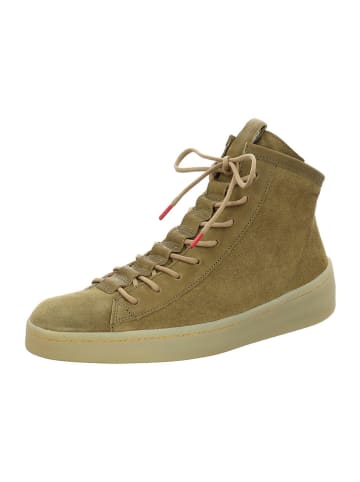 Think! Leren sneakers kaki