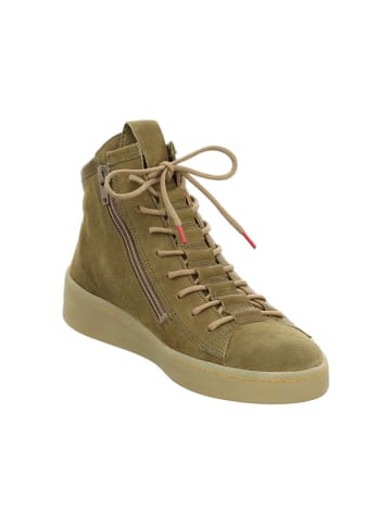 Think! Leren sneakers kaki