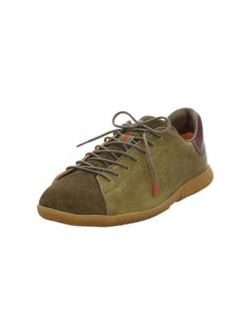 Think! Leren sneakers kaki