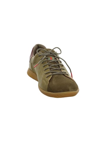 Think! Leren sneakers kaki