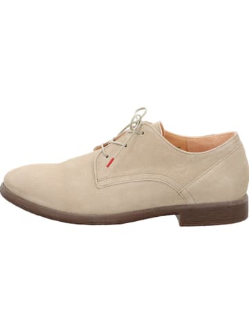 Think! Leren veterschoenen beige