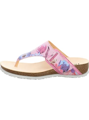 Think! Leren teenslippers lichtroze