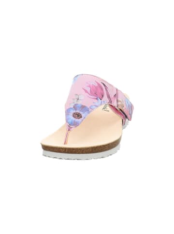Think! Leren teenslippers lichtroze
