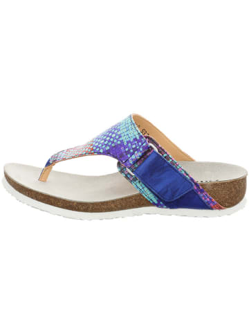 Think! Leren teenslippers meerkleurig