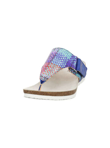 Think! Leren teenslippers meerkleurig