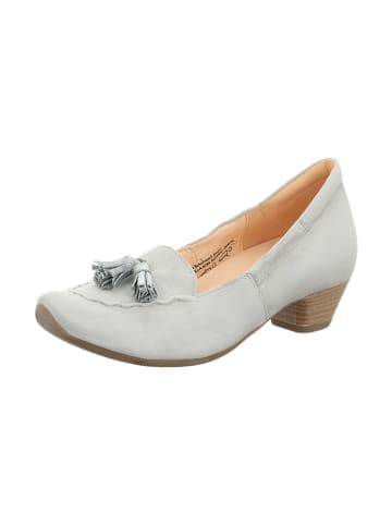 Think! Leren pumps grijs