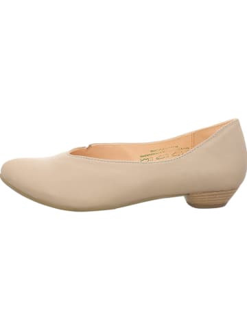 Think! Leder-Ballerinas in Beige