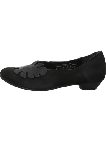 Think! Leren ballerina's zwart