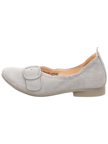 Think! Leren ballerina's grijs