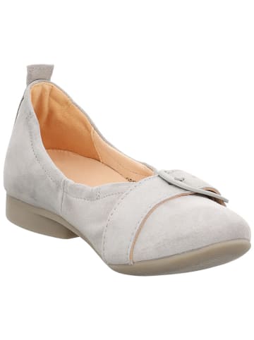 Think! Leder-Ballerinas in Grau