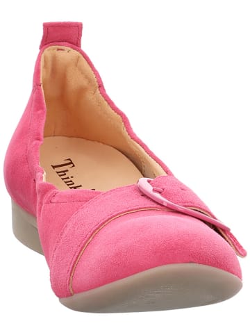 Think! Leren ballerina's roze