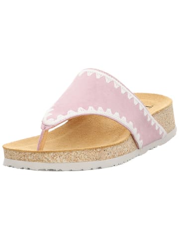 Think! Leder-Zehentrenner in Rosa