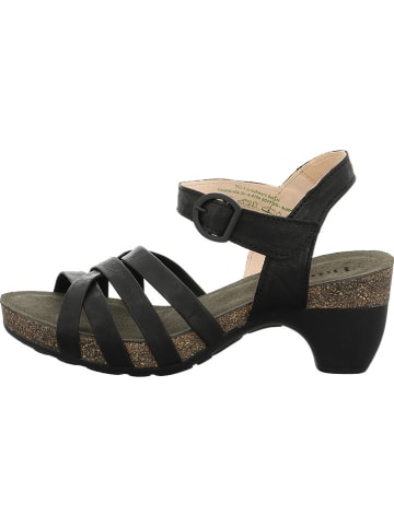 Think! Leren haksandalen zwart